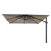 4 Seasons Outdoor | Zweefparasol Siesta Premium 300 x 300 cm | Wit-Charcoal 757729-01